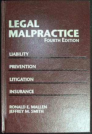 Seller image for Legal Malpractice: Fourth Edition, Volume 4: Sections 30.1 to End, Bibliography, Tables, Index for sale by Wonder Book