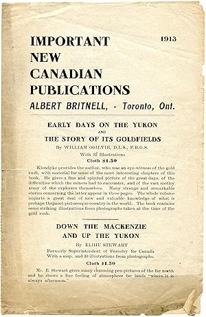 Important New Canadian Publications, 1913
