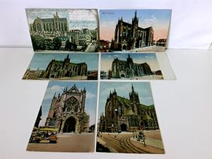 Konvolut Ansichtskarten: 6 x Metz Cathedrale/ Kathedrale, Dom, coloriert