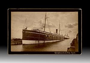 [Professor Buell] c. 1885 Photograph of CPR Great Lakes Steamers Algoma and Quebec at Dock in Por...