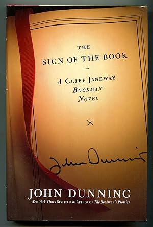 Bild des Verkufers fr The Sign of the Book: A Cliff Janeway Novel zum Verkauf von Between the Covers-Rare Books, Inc. ABAA