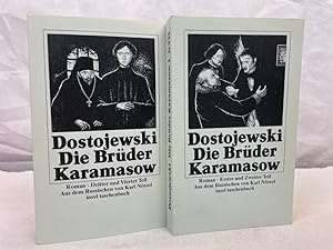 Bild des Verkufers fr Die Brder Karamasow. Roman. 1. - 4.Teil KOMPLETT. Smtliche Romane und Erzhlungen. Band 14, Insel Taschenbuch 974. DNNDRUCKAUSGABE zum Verkauf von Antiquariat Bler