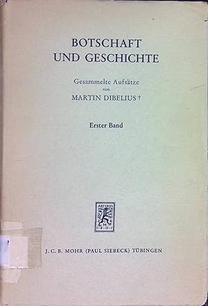 Bild des Verkufers fr Botschaft und Geschichte, Bd. 1: Zur Evangelienforschung. zum Verkauf von books4less (Versandantiquariat Petra Gros GmbH & Co. KG)