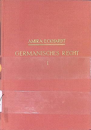 Seller image for Germanisches Recht, Bd. 1., Rechtsdenkmler for sale by books4less (Versandantiquariat Petra Gros GmbH & Co. KG)