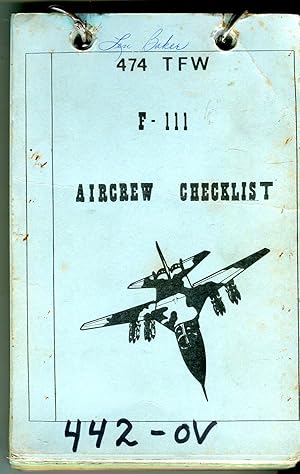 F-111 Aircrew Checklist (474 TFW)