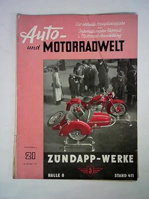 Image du vendeur pour Jahrgang 5, Nr. 21, 26. Oktober 1951 - Die aktuelle Hauptausgabe zur Internationalen Fahrrad- u. Motorrad-Ausstellung mis en vente par Celler Versandantiquariat