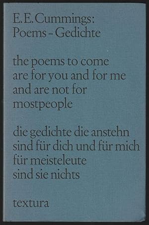 Imagen del vendedor de Poems - Gedichte. Deutsch, mit einem Nachwort, von Eva Hesse. a la venta por Antiquariat Dennis R. Plummer