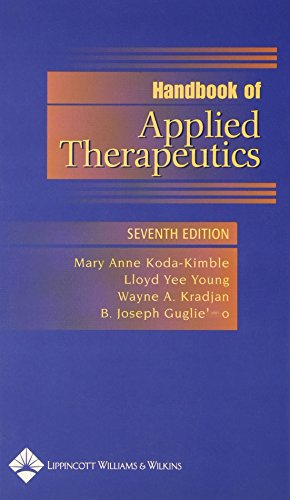 Bild des Verkufers fr Handbook of Applied Therapeutics zum Verkauf von WeBuyBooks