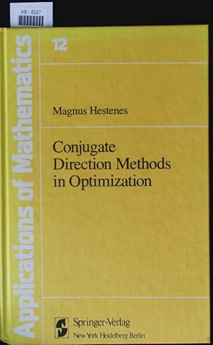 Bild des Verkufers fr Conjugate direction methods in optimization. zum Verkauf von Antiquariat Bookfarm