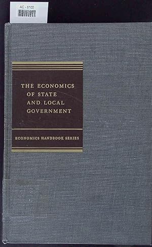 Bild des Verkufers fr The Economics of State and Local Government. zum Verkauf von Antiquariat Bookfarm