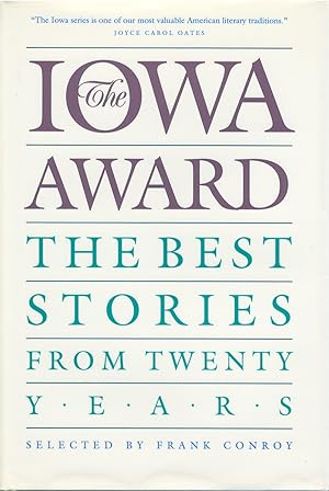 Immagine del venditore per The Iowa Award: The Best Stories from Twenty Years venduto da The Haunted Bookshop, LLC