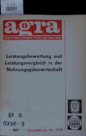 Bild des Verkufers fr Leistungsbewertung und Leistungsvergleich in der Nahrungsgterwirtschaft. zum Verkauf von Antiquariat Bookfarm