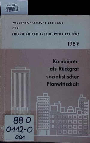 Immagine del venditore per Kombinate als Rckgrat sozialistischer Planwirtschaft. venduto da Antiquariat Bookfarm