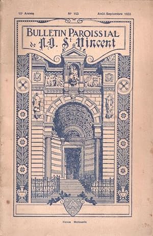Bulletin paroissial de Notre-Dame St-Vincent n° 153