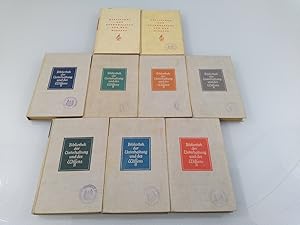 Konvolut 9 Bücher: Bibliothek der Unterhaltung und des Wissens: 1936, 1937, 1938 - verschiedene A...