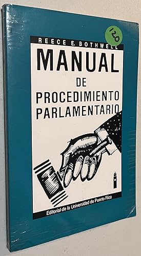 Imagen del vendedor de Manual De Procedimiento Parlamentario/ Manual Parliamentary Procedure a la venta por Once Upon A Time