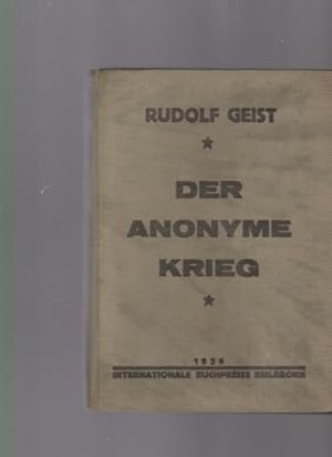 Seller image for Der anonyme Krieg. for sale by Fundus-Online GbR Borkert Schwarz Zerfa