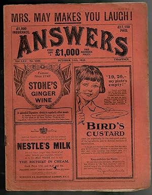 Answers No.1690 October 16th 1920