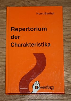 Bild des Verkufers fr Repertorium der Charakteristika. Repertorien. zum Verkauf von Antiquariat Gallenberger