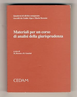 Bild des Verkufers fr Materiali per un corso di analisi della giurisprudenza. zum Verkauf von Libreria Oreste Gozzini snc