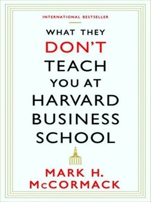 Seller image for What They Dont Teach You At Harvard Busi for sale by Collectors' Bookstore