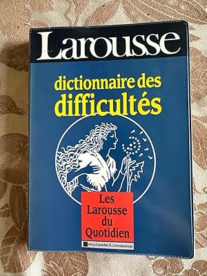 Image du vendeur pour Dictionnaire des difficultes de la langue francaise mis en vente par Dmons et Merveilles