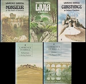 The Avignon Quintet: Monsieur; Livia; Constance; Sebastian; Quinx â" ALL FIRST PRINTINGS