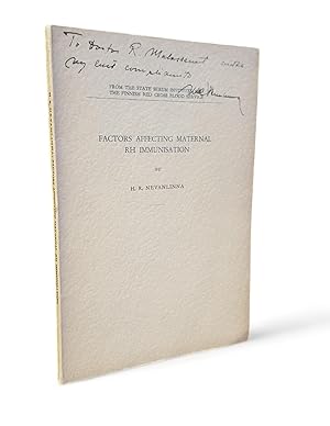 Factors affecting maternal RH immunisation. From the state serum institution and the finnish Red ...