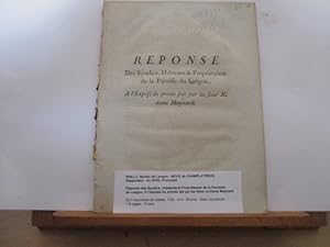 Poitou - Réponse des Syndics, Habitants & Propriétaires de la Paroisse de Langon, A l'exposé du p...