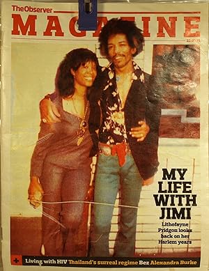 Seller image for The Observer Magazine 22.03.15 Jimi Hendrix/ Lithofayne Pridgon for sale by Anthony Clark