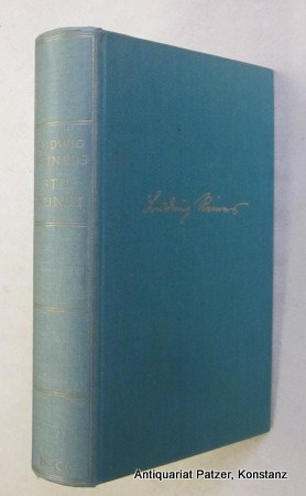 Image du vendeur pour Stilkunst. Ein Lehrbuch deutscher Prosa. Sonderausgabe. Mnchen, Beck, 1961. XV, 784 S. Grner Or.-Lwd.; am Rcken leicht verblasst. mis en vente par Jrgen Patzer