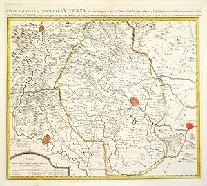 Carte nouvelle du territoire de Vicenza.