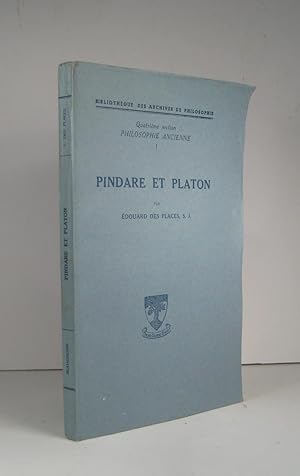 Imagen del vendedor de Pindare et Platon a la venta por Librairie Bonheur d'occasion (LILA / ILAB)