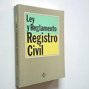 Imagen del vendedor de Ley y Reglamento del Registro Civil a la venta por MAUTALOS LIBRERA