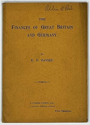 Imagen del vendedor de The FINANCES Of GREAT BRITAIN And GERMANY a la venta por Tavistock Books, ABAA