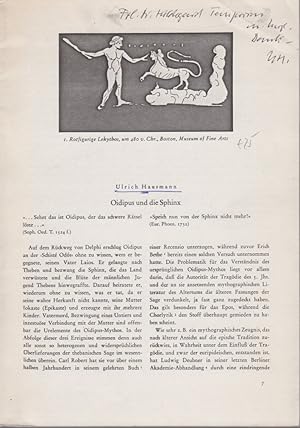 Oidipus und die Sphinx. [Aus: Jahrbuch der Staatlichen Kunstsammlungen in Baden-Württemberg, Bd. ...