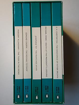Seller image for CLASSIC CRIME. 5 Book Gift Set. (5 volumes: The Tiger in the Smoke; The Moving Toyshop; The Francise Affair; Death at the President's Lodging; The Innocence of Father Brown) for sale by GfB, the Colchester Bookshop