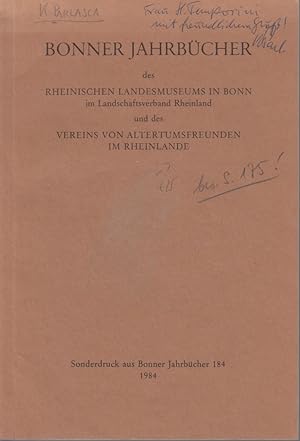 Die Stadtgöttin Palmyras. [Aus: Bonner Jahrbücher, Bd. 184, 1984]. Bonner Jahrbücher des Rheinisc...