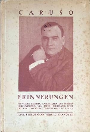 Seller image for Erinnerungen an Caruso. for sale by books4less (Versandantiquariat Petra Gros GmbH & Co. KG)