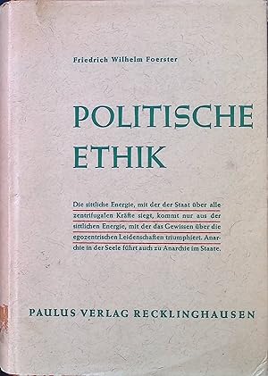 Bild des Verkufers fr Politische Ethik. zum Verkauf von books4less (Versandantiquariat Petra Gros GmbH & Co. KG)