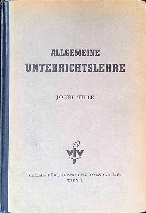 Bild des Verkufers fr Allgemeine Unterrichtslehre. zum Verkauf von books4less (Versandantiquariat Petra Gros GmbH & Co. KG)