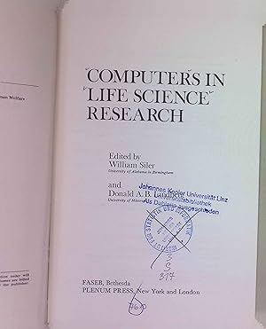 Computers in Life Science Research. FASEB Monographs, Band 2.