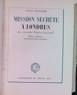 Seller image for Mission Secrte  Londres: Les Accords Ptain-Churchill for sale by books4less (Versandantiquariat Petra Gros GmbH & Co. KG)