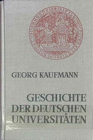 Bild des Verkufers fr Geschichte der deutschen Universitten - II.: Entstehung und Entwicklung der deutschen Universitten bis zum Ausgang des Mittelalters. zum Verkauf von books4less (Versandantiquariat Petra Gros GmbH & Co. KG)