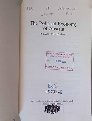 Bild des Verkufers fr The Political Economy of Austria. zum Verkauf von books4less (Versandantiquariat Petra Gros GmbH & Co. KG)
