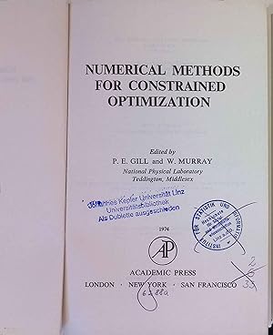 Seller image for Numerical Methods for Constrained Optimization. for sale by books4less (Versandantiquariat Petra Gros GmbH & Co. KG)