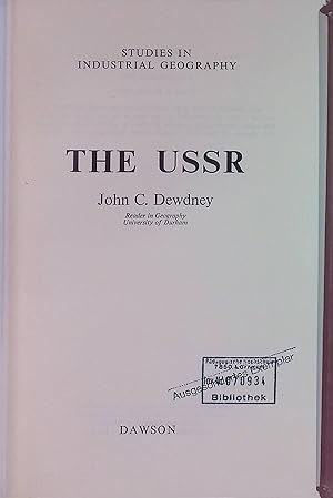 Imagen del vendedor de The U. S. S. R. Studies in Industrial Geography a la venta por books4less (Versandantiquariat Petra Gros GmbH & Co. KG)