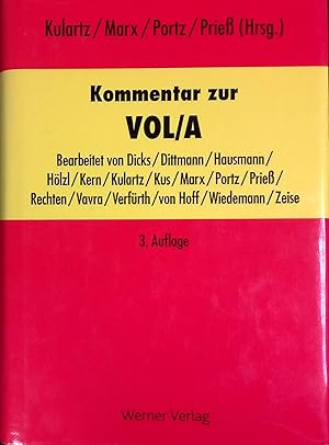 Seller image for Kommentar zur VOL-A. for sale by books4less (Versandantiquariat Petra Gros GmbH & Co. KG)