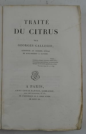 Traité du Citrus&