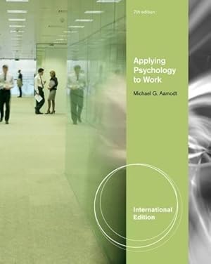 Seller image for Applying Psychology to Work, International Edition for sale by WeBuyBooks